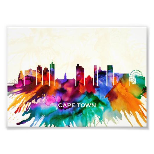 Cape Town Skyline Foto Afdruk (Voorkant)