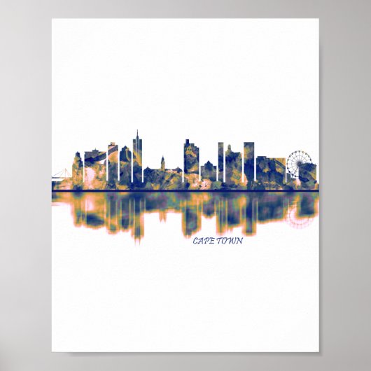 Cape Town Skyline Poster (Voorkant)