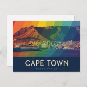 Cape town south africa briefkaart (Voorkant / Achterkant)