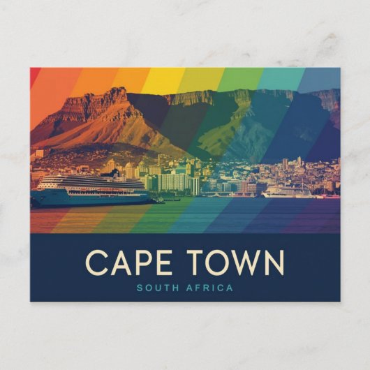 Cape town south africa briefkaart (Voorkant)