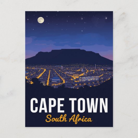 Cape Town South Africa Table Mountain Briefkaart (Voorkant)