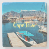 Cape Town Table Mountain Harbour V&A Waterfront Stenen Onderzetter (Voorkant)