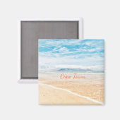 Cape Town Table Mountain Ocean Sky Magnet (Voorkant / Achterkant)