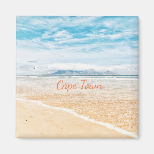 Cape Town Table Mountain Ocean Sky Magnet (Voorkant)