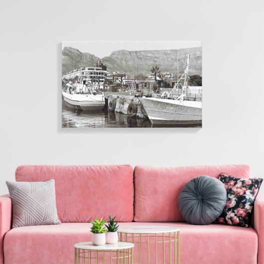 Cape Town Waterfront Harbour Canvas Afdrukken (Insitu (Woonkamer))