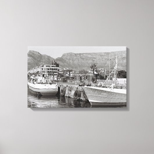 Cape Town Waterfront Harbour Canvas Afdrukken (Voorkant)