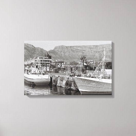 Cape Town Waterfront Harbour Canvas Afdrukken (Voorkant)