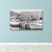 Cape Town Waterfront Haven Canvasprint Canvas Afdruk (Insitu (Houten vloer))