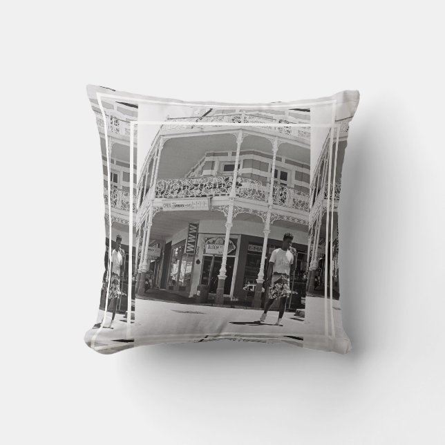 Cape Town ZA South Africa Long Street Throw Pillo Kussen (Voorkant)