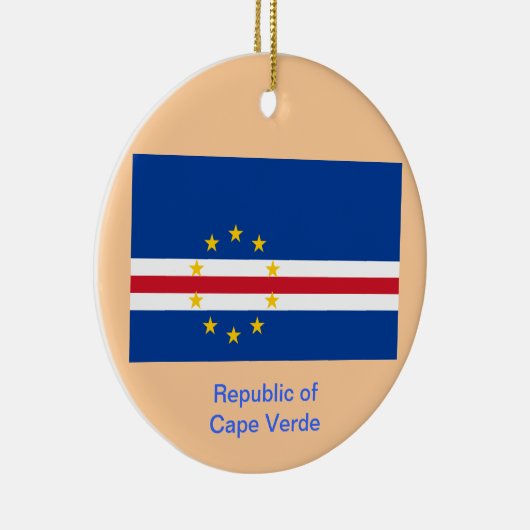 CAPE VERDE* Aangepaste kerstversiering Keramisch Ornament (Rechts)