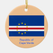 CAPE VERDE* Aangepaste kerstversiering Keramisch Ornament (Voorkant)