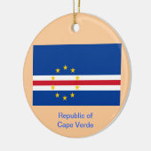 CAPE VERDE* Aangepaste kerstversiering Keramisch Ornament (Links)