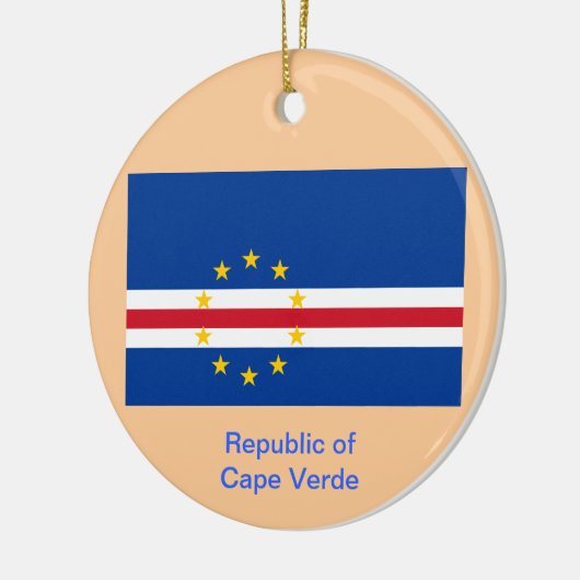 CAPE VERDE* Aangepaste kerstversiering Keramisch Ornament (Links)