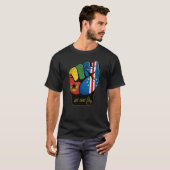 Cape Verde Fist Flags We Are One T-shirt (Voorkant volledig)