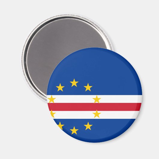 Cape Verde Flag Magneet (Voorkant / Achterkant)