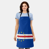 Cape Verde vlag All-Over Print Schort (Gedragen)