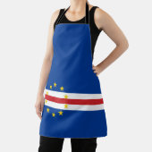 Cape Verde vlag All-Over Print Schort (Insitu)