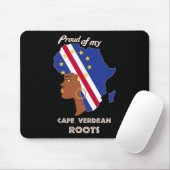 Cape Verdean Roots Black History Maand Vrouwen Muismat (Met muis)
