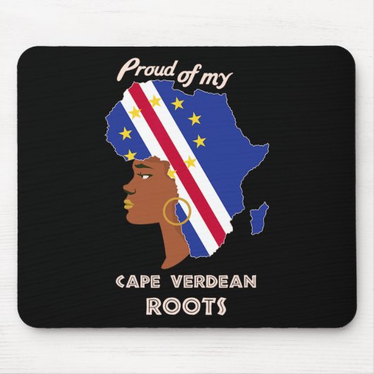 Cape Verdean Roots Black History Maand Vrouwen Muismat (Voorkant)