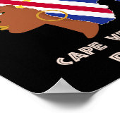 Cape Verdean Roots Black History Maand Vrouwen Poster (Hoek)