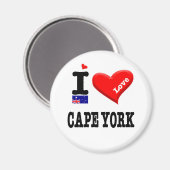 CAPE YORK - I Love Magneet (Voorkant / Achterkant)
