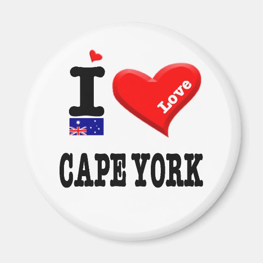 CAPE YORK - I Love Magneet (Voorkant)