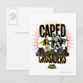 Caped Crusaders Afbeelding Briefkaart (Voorkant / Achterkant)