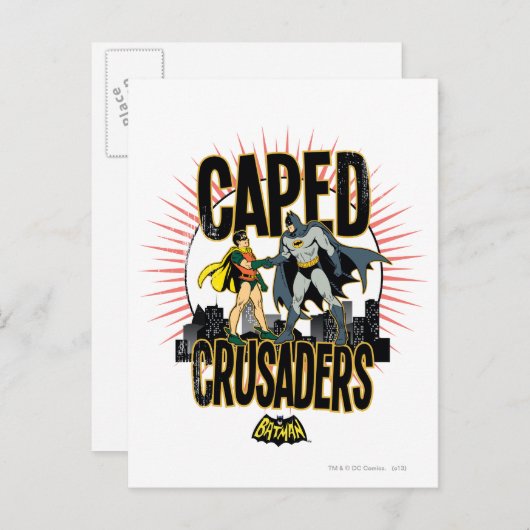 Caped Crusaders Afbeelding Briefkaart (Voorkant / Achterkant)