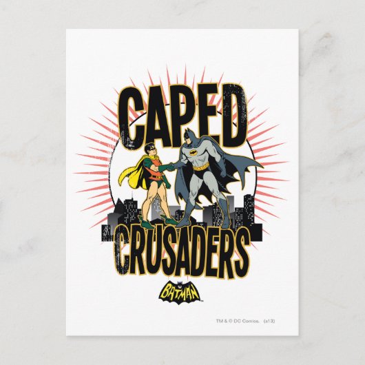 Caped Crusaders Afbeelding Briefkaart (Voorkant)