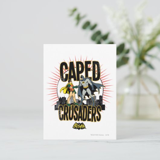 Caped Crusaders Afbeelding Briefkaart (Staand voorkant)