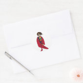Caped Hero Sticker (Envelop)