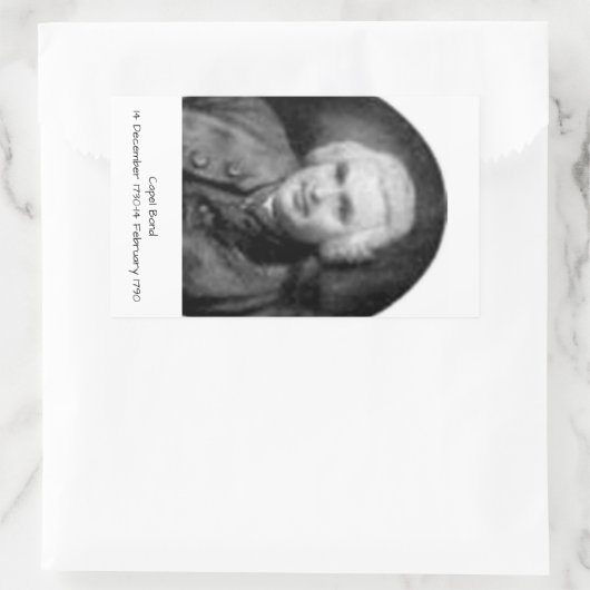 Capel Bond Rechthoekige Sticker (Tas)