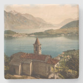 Capello St Angelo, Lake Como, Lombardije, Italië Stenen Onderzetter (Voorkant)