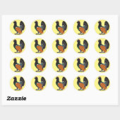 capercaillie ronde sticker (Vel)
