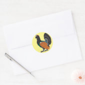 capercaillie ronde sticker (Envelop)