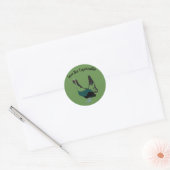 Capercaillie vogel Art Ronde Sticker, Glossy Ronde Sticker (Envelop)