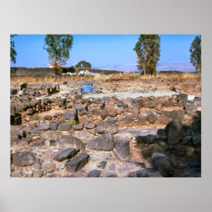 Capernaum, Galilea, archeologische vindplaats Poster