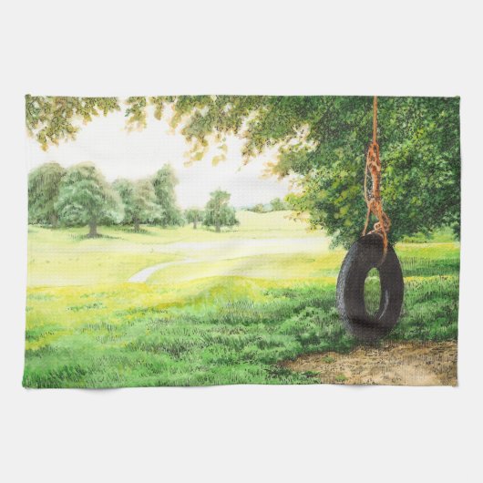 Capernwray Tire Swing - Theedoek (Horizontaal)