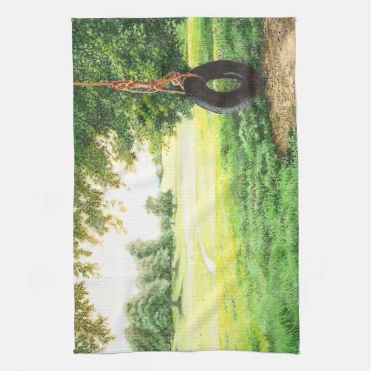 Capernwray Tire Swing - Theedoek (Verticaal)