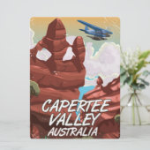 Capertee Valley Australië reisposter Kaart (Staand voorkant)