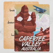 Capertee Valley Australië reisposter Kaart (Voorkant / Achterkant)