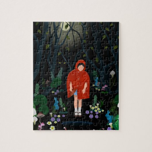 Caperucita roja legpuzzel (Verticaal)