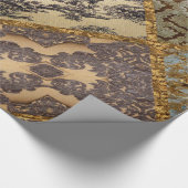 Capetian Elegant Quilt 15 Oude Fransen Cadeaupapier (Hoek)