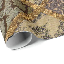Capetian Elegant Quilt 15 Oude Fransen Cadeaupapier