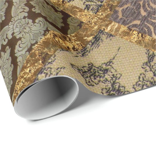 Capetian Elegant Quilt 15 Oude Fransen Cadeaupapier (Rol Hoek)