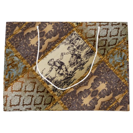 Capetian Elegant Quilt 15 Oude  Fransen  Groot Cadeauzakje (Voorkant)