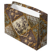 Capetian Elegant Quilt 15 Oude Fransen Groot Cadeauzakje (Achterkant Gekanteld)