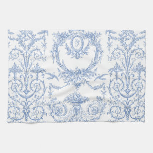 Capetian Toile blueberry Theedoek