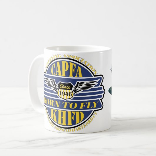 CAPFA, PET Flying Association Koffie Mok (Voorkant links)