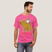 Capibara cavia zittend op Capibara T-shirt (Voorkant volledig)